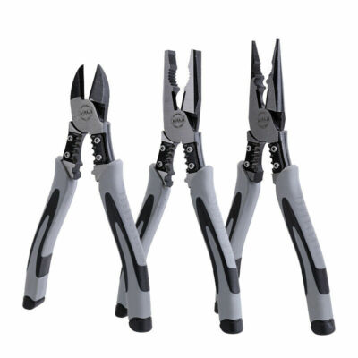 7Inch Combination Pliers Long Nose Diagonal Cutting Plier Wire Cutter Heavy Duty