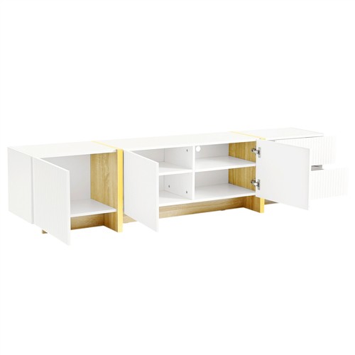 TV Stand Cabinet Entertainment Center Media Console Table for TVs up to 80'' - Picture 8 of 47