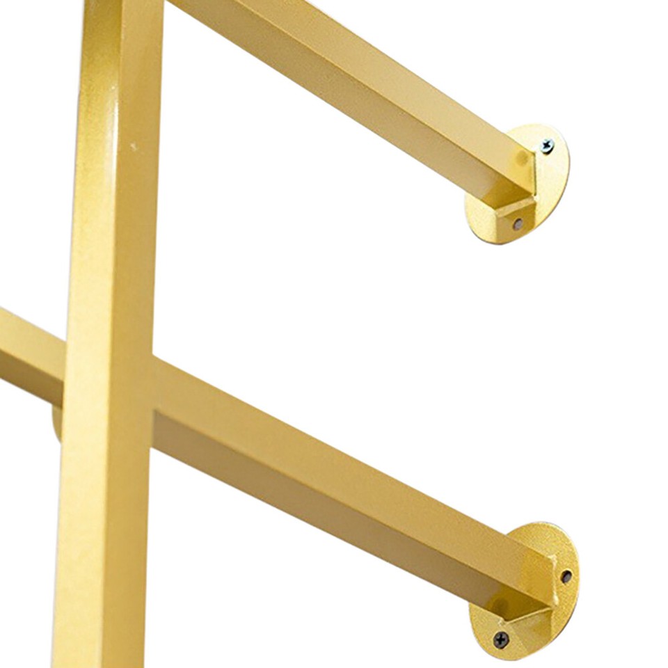 Wall Mounted Clothes Rack Rail Industrial Pipe Metal Home Hanging