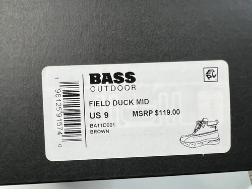 GH Bass Outdoor Size 9M Women’s Field Duck Mid Boots Brown Waterproof Shoes $119 - Picture 10 of 11