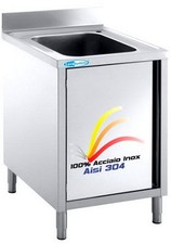 Lavello cm 70x60x85  100% Acciaio Inox AISI 304 Lavatoio 1 Vasca  Professionale