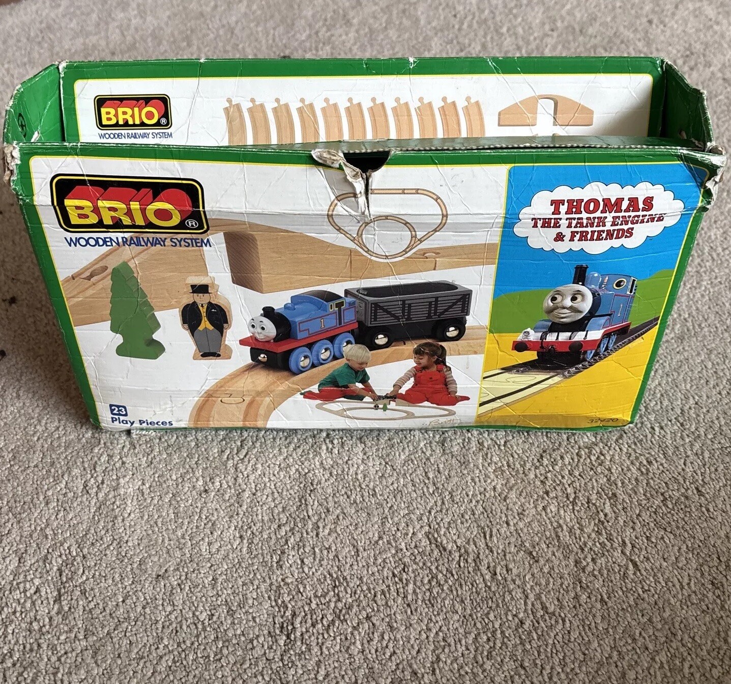 VHTF UK Import BRIO Thomas Wooden Railway 23-Piece Play Set Pre-Owned