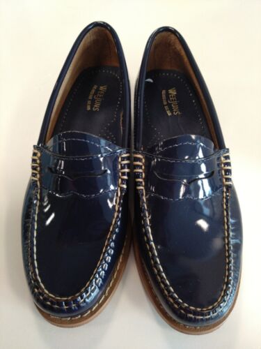Mocassini donna GH Bass Weejuns taglia 2,5 UK 35,5 EU ottime condizioni blu - Foto 4 di 10