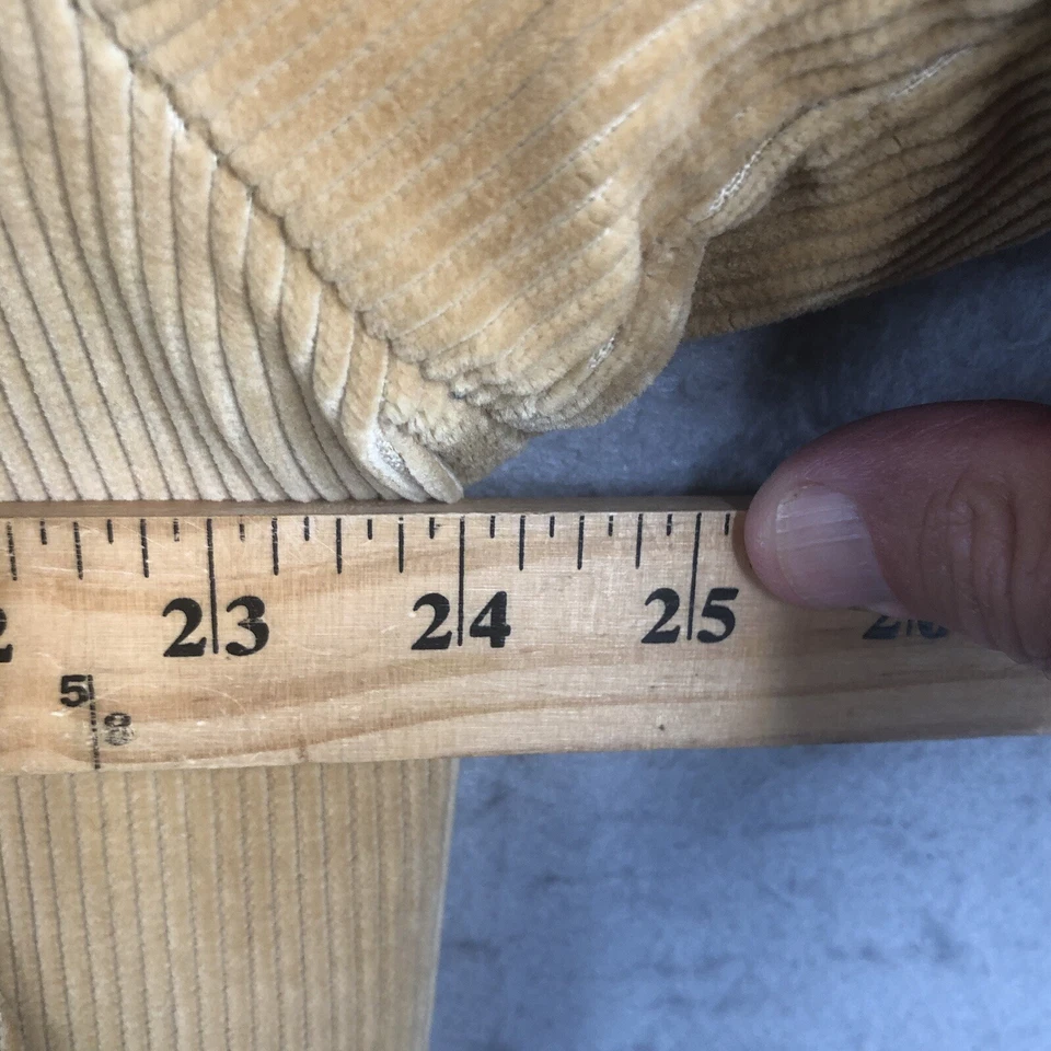 Chaqueta de pana vintage años 70 para hombre 44R manta de lana tostada forrada chaqueta utilidad de carga Foto 4 de 4