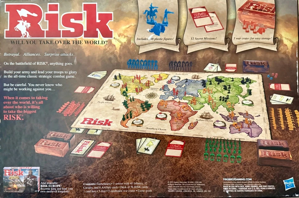 Piezas de repuesto de juego de riesgo elige tus piezas cartas, ejércitos, cajas, dados - 2015 Foto 2 de 4