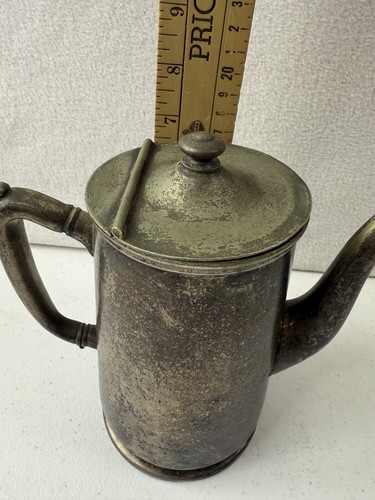 WEAR-BRITE Vintage 10 Oz Nickel Silver Teapot / Coffee Server – Needs Polishing - Picture 3 of 6