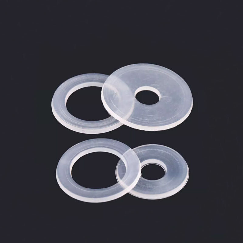 100 Nylon-Flachunterlegscheiben – 1/2" Loch, 3/4" Außen, 1/16" Dick