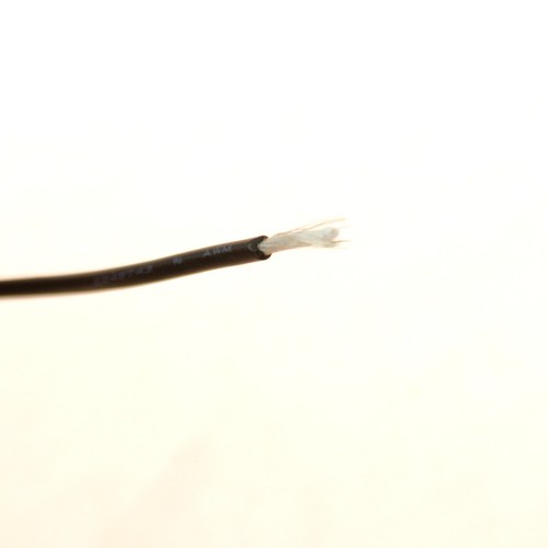 Wire circuito per chitarra schermato conduttore singolo 28 AWG, 6 piedi nero - Foto 2 di 4