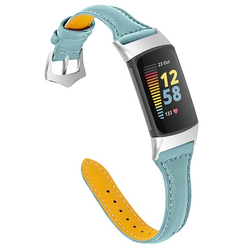 For Fitbit Charge 5 6 Genuine Leather Wristband Band Bracelet Replacement Strap - Picture 21 of 26