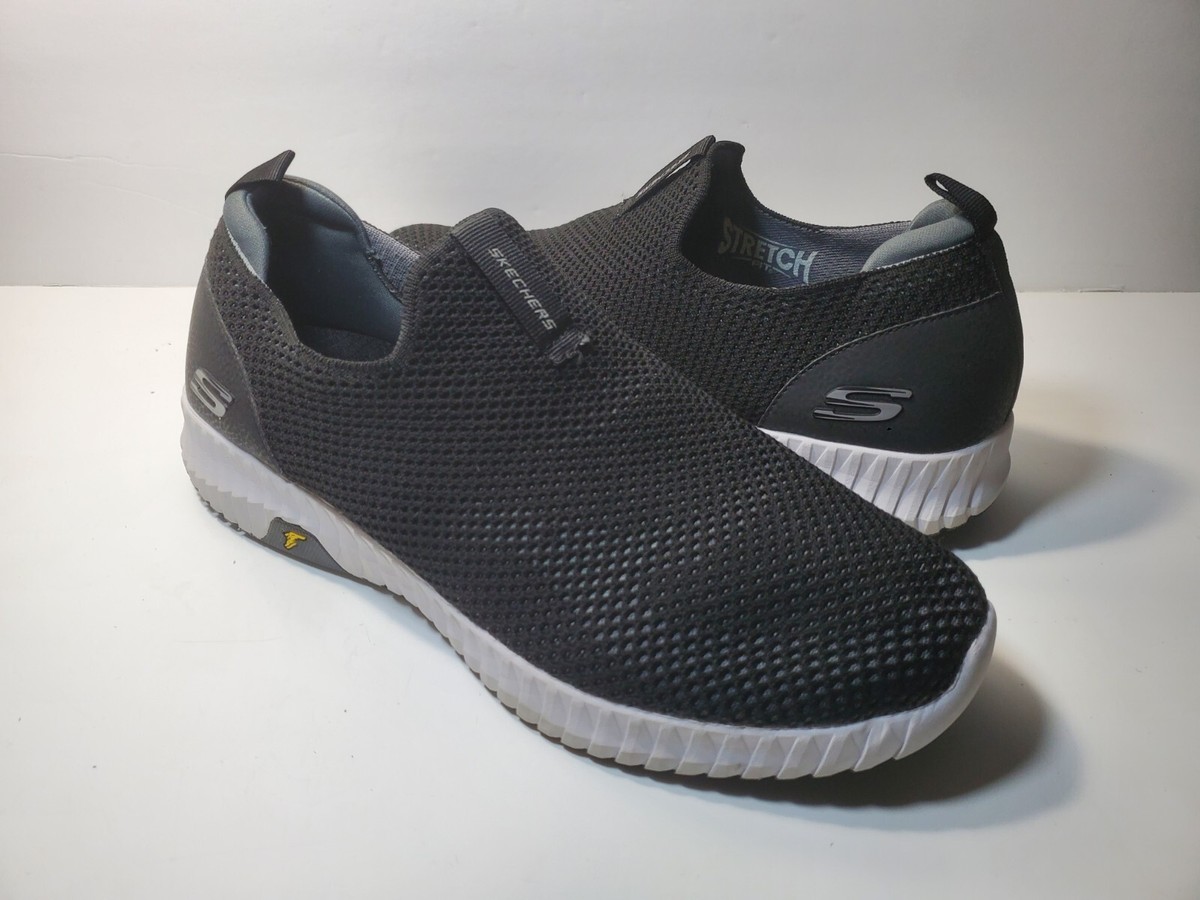 Skechers 232211 Men's Elite Flex Slip On Blk/Wht Size