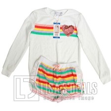 New BCBGirls Little Girl's 2 Piece Sleep Lounge Set Egret Large 14 / 16