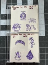 Christmas Fun Set of 8 Retired STAMPIN' UP
