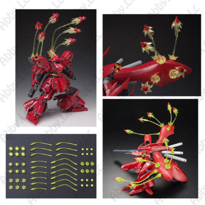 Clear Yellow Funnel Effect Part for MG 1/100 Sazabi ver.ka RE Nightingale