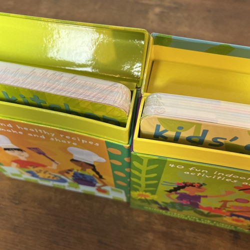 Kids' Kitchen Recipe &' Garden Indoor Outdoor Activity Cards Set of 2 NEW - Picture 4 of 6
