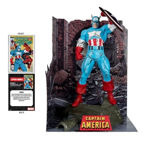 Figura posada McFarlane Capitán América de The Amazing Spiderman #323 escala 1:6 - Imagen 5 de 13