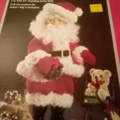 Santa Claus Crochet An Outfit For 14'' Standing Santa Doll Craft Booklet 