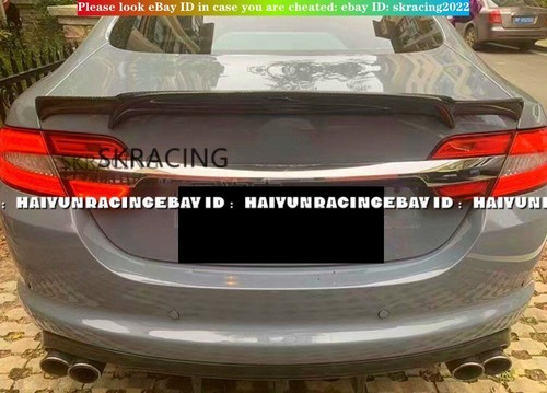 For 2012-2015 Jaguar XF Real Carbon Fiber Rear Trunk Lip Spoiler Wing Bodykit - Foto 4 di 11
