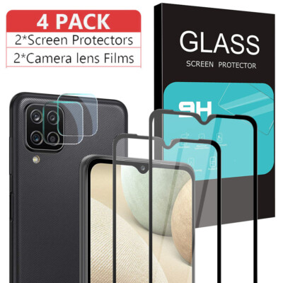 Samsung Galaxy A32 A51 A12 A42 Glass Screen Protector,Camera Lens Protector