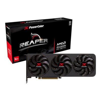Powercolor Reaper AMD Radeon RX 9070 16GB GDDR6 PCIe 5.0 Graphics Card