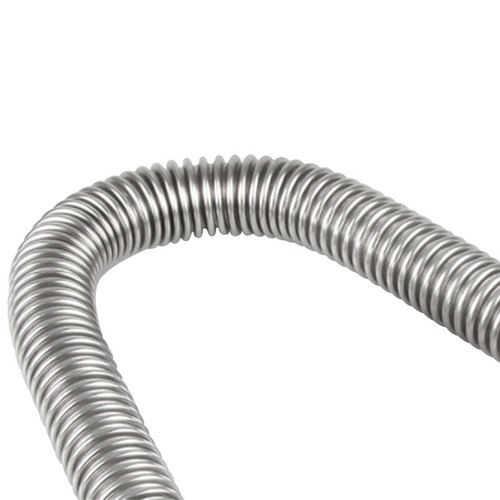 24" High Quality Car Radiator Vent Hose w/ Flexible Stainless Steel Chrome Caps - Picture 11 of 15