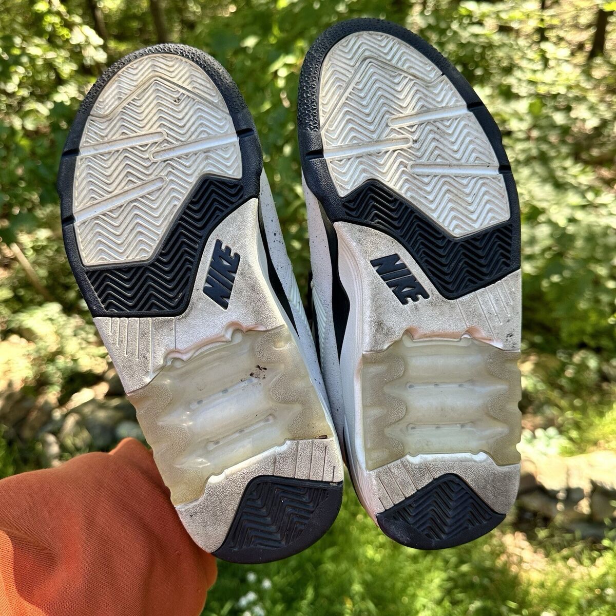 Size 8 Nike Air Force 180 Sail Black 310095-101 Mens White Size 8 Nike Air Force 180 Sail Black 310095-101 Mens White
