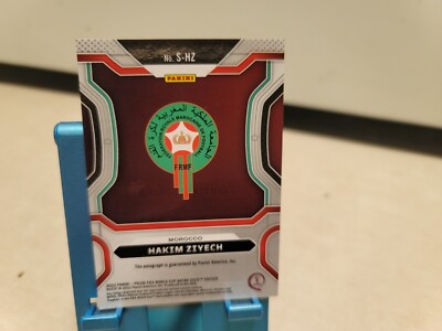 2022 Panini Prizm FIFA World Cup Qatar Soccer HAKIM ZIYECH Auto