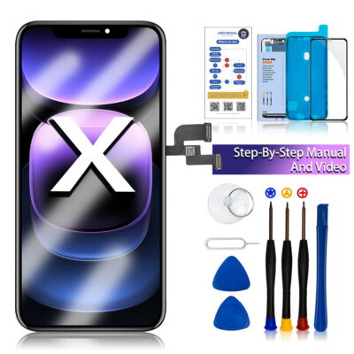 Display Für iPhone X Vormontiert Retina Screen Bildschirm 3D Touch LCD OLED Set