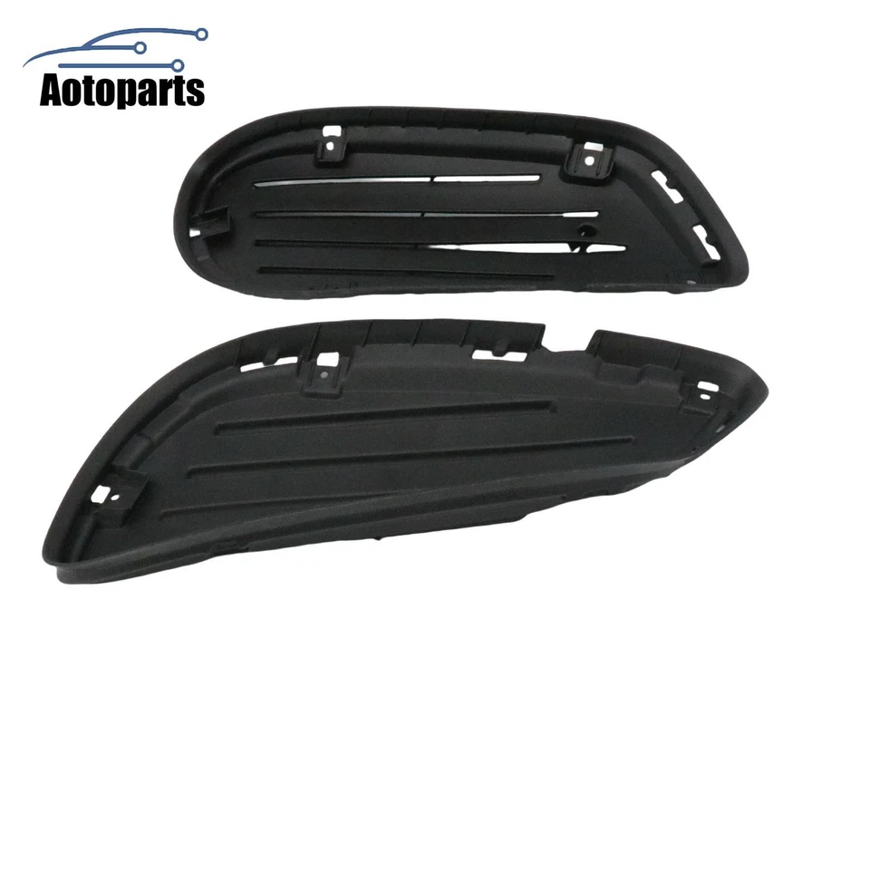 Par de cubiertas antiniebla delanteras izquierda+derecha para Mercedes-Benz E250 E350 E400 E550 E63 AMG Foto 2 de 4