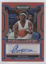 2022 Panini Prizm Draft Picks College Penmanship Red 49/199 Abu Kigab Auto 4z8