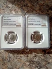 1964 25C Washington Quarter Lot of 2 Graded NGC