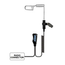 1 - Covert 1-Wire Acoustic Tube Surveillance Kit for Motorola Two-Way Radios NOS