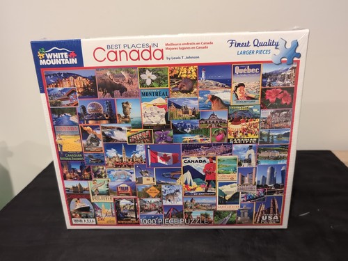 White Mountain Puzzles Best Places In Canada 1000 Piece #1317 New Sealed Package