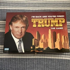 TRUMP the Game "I'm Back and You're Fired" Parker Bros 2004 Board Game COMPLETE 