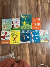 Dr. Seuss Book Lot of 14 Hardcover Vintage Modern Reprints Cat In The Hat