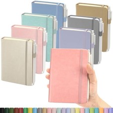 Pocket Small Notebook Journals, 8 Pack 8 Pastel Color Mini A-Pastel Colors