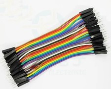 40pcs  10CM Male To Male Jumper Wire Ribbon Cable for Breadboard  kh