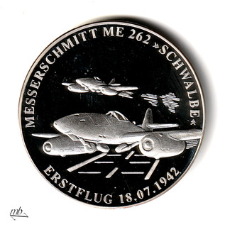 BRD Silbermedaille Messerschmitt ME 262 Schwalbe 328