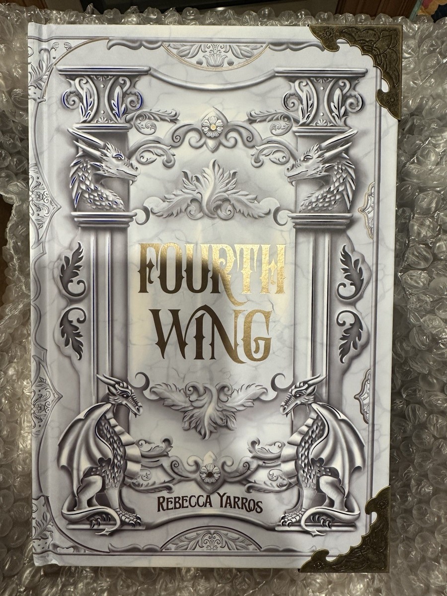 Fourth Wing Bookish Box w/ Art Overlay Rebecca Yarros (Not Signed