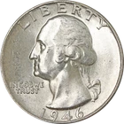 1946-P Washington Quarter