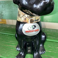 Black Labrador Retriever figurine statue coin bank ceramic Lab 9.5