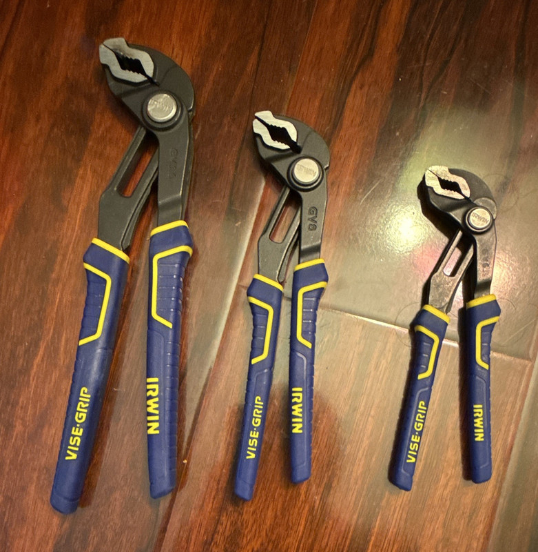IRWIN VISE-GRIP Groove Joint Pliers Set 3-Piece Adjustable Cushion Grip