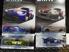 hot wheels BMW ASSORTED LOT OF 4 CARS MINT CARDS