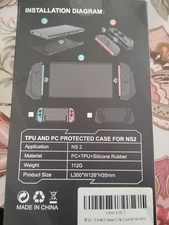 FastShipping🇺🇸 Skull & Co. Nintendo Switch 2 Blue And Orange Case