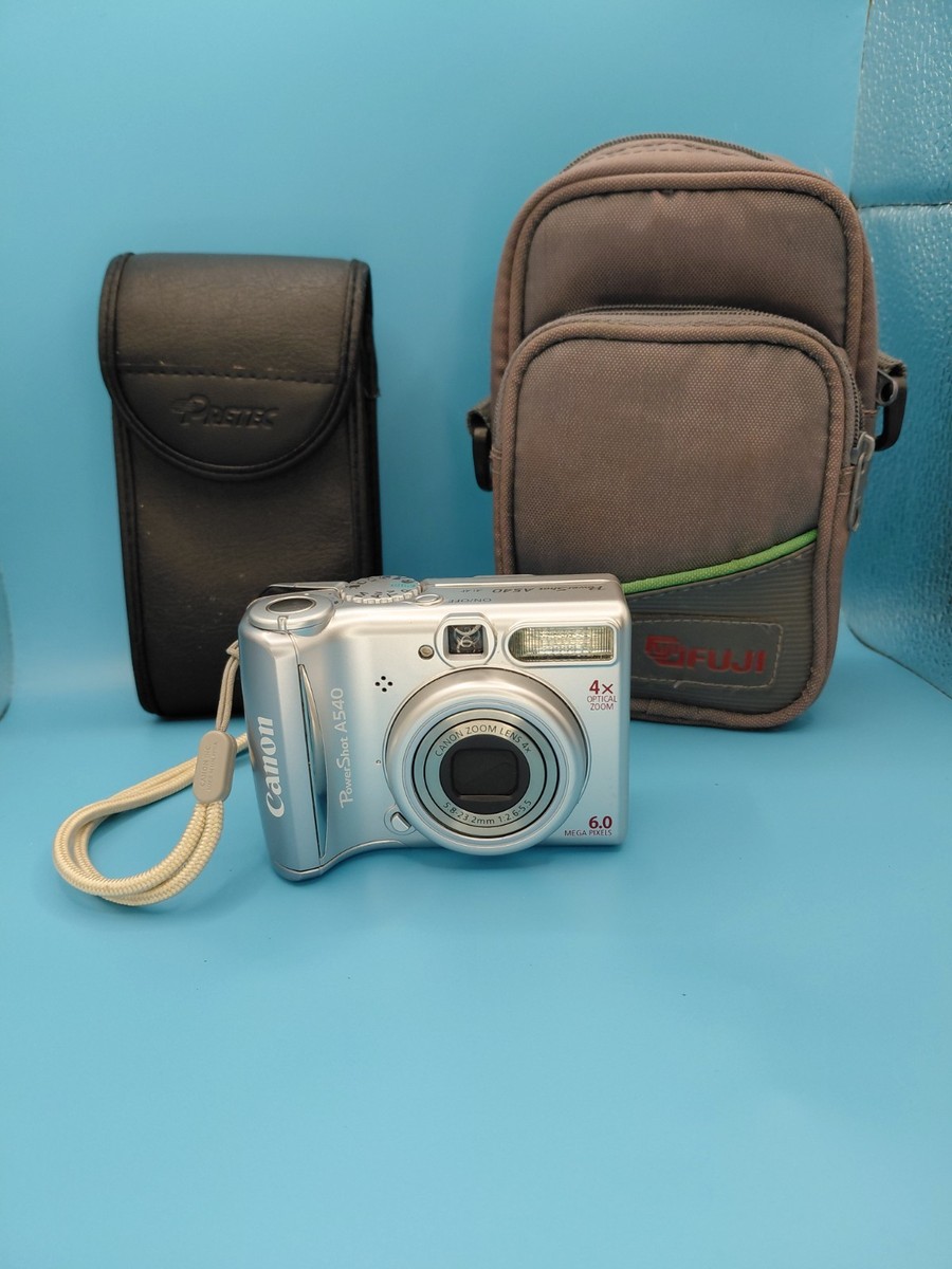 Canon PowerShot A540- 6.0MP Digital Camera 4x Zoom Silver + Tested