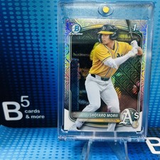 Shotaro Mori 2025 Bowman Chrome Mega Box Mojo Refractor 1st Bowman Athletics 