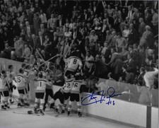 BOSTON BRUINS KEN HODGE AUTOGRAPH  PHOTO  8X1...