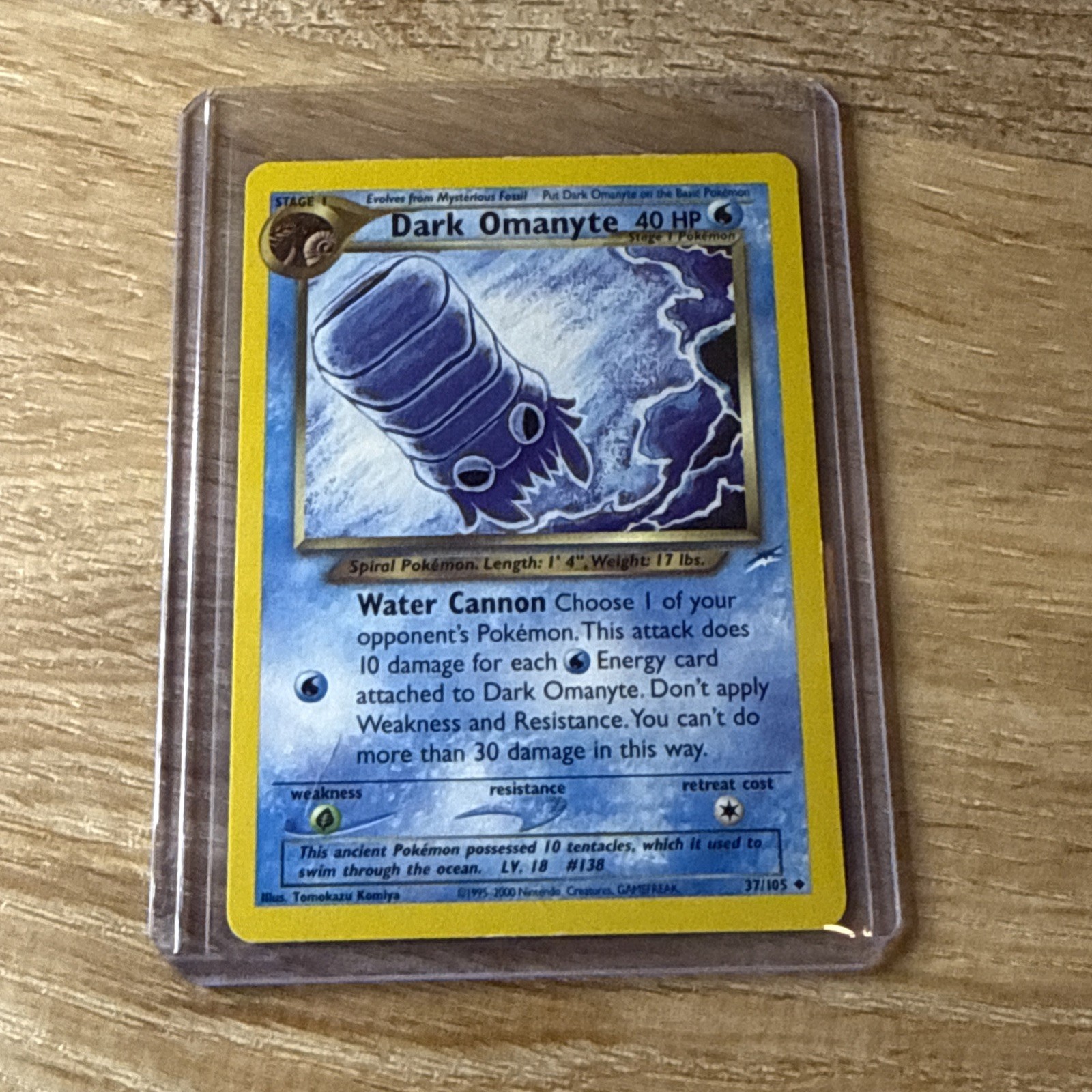 Dark Omanyte, 37/105 Neo Destiny 1st Edition