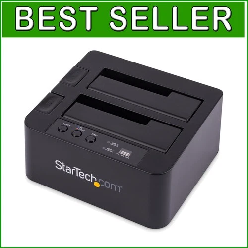 Effortless SATA HDD/SSD Cloner - Durable Dual Bay Dock with 2-Year Warranty