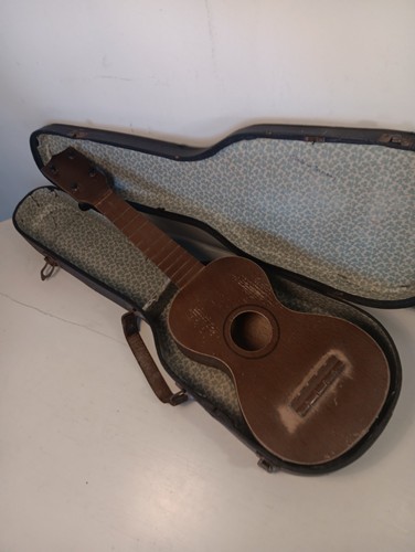 Vintage German Cased Soprano Ukulele Light Restoration Project