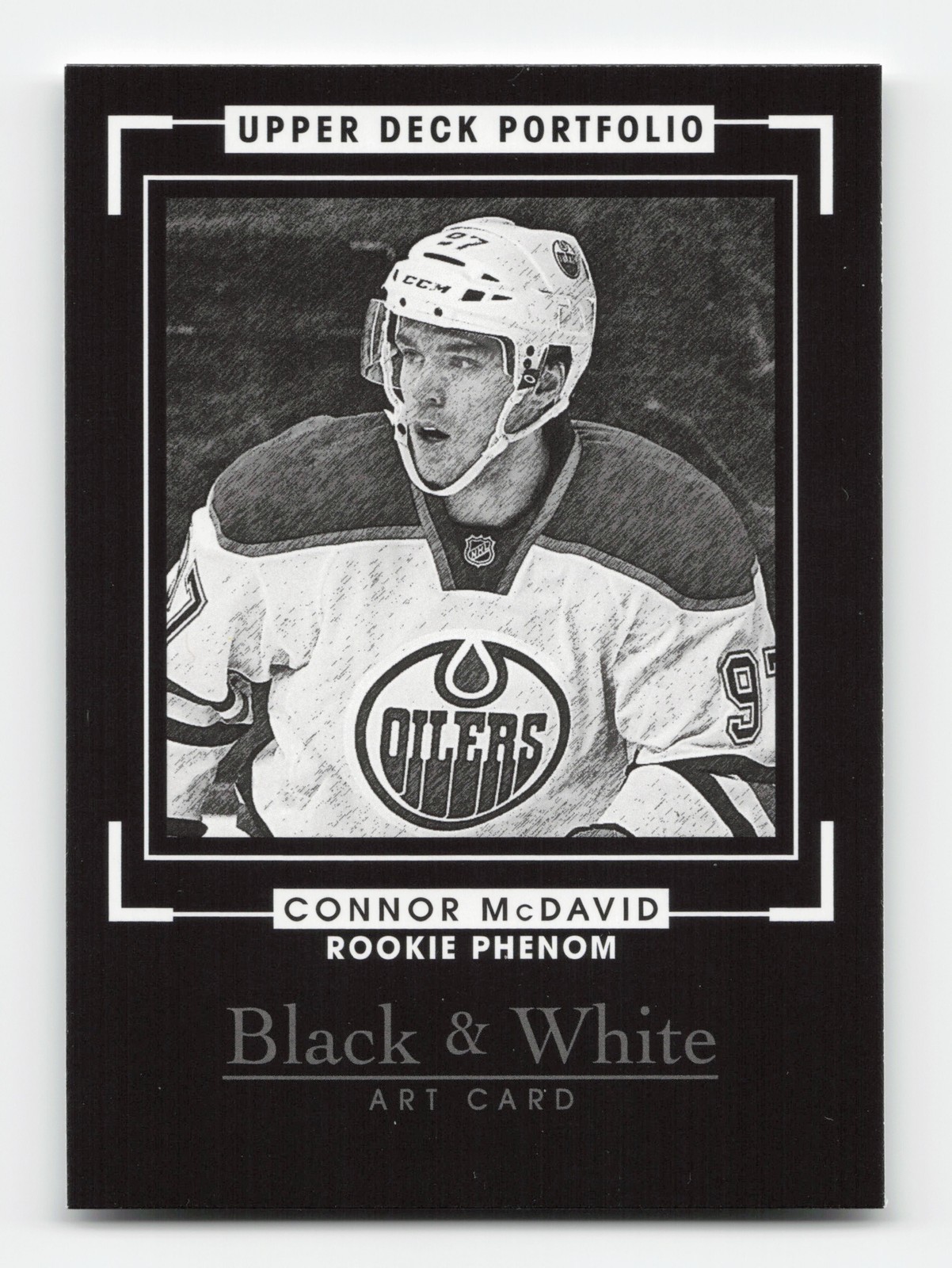 Connor McDavid #340 Hockey Cards 2015 Upper Deck Portfolio trading card — raw and PSA graded price guide